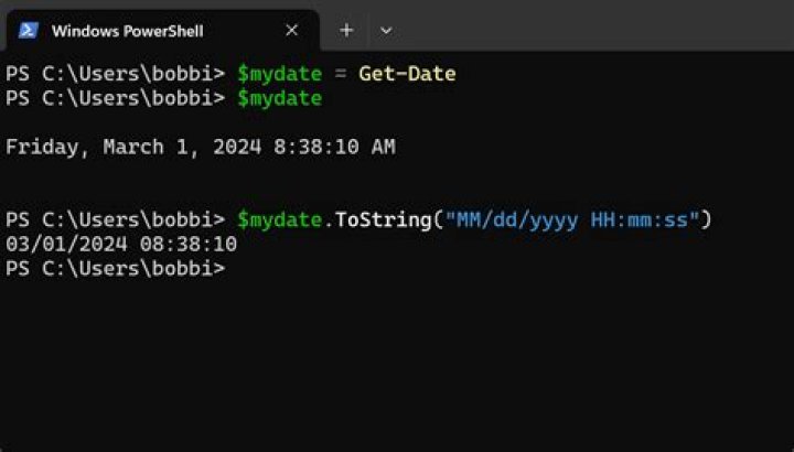 How to format a DateTime in PowerShell ·