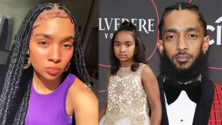 Nipsey Hussles son Kross Asghedom and Daughter Emani Asghedom with long time girlfriend Lauren Lo ·