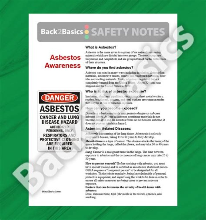 Uncover The Vital Truth About Asbestos Safety Data Sheets